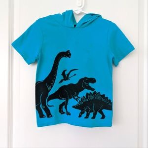 🔥FREE🔥 TSHIRT!!! See Details* Dinosaur Hooded Blue Tshirt 3T Boys